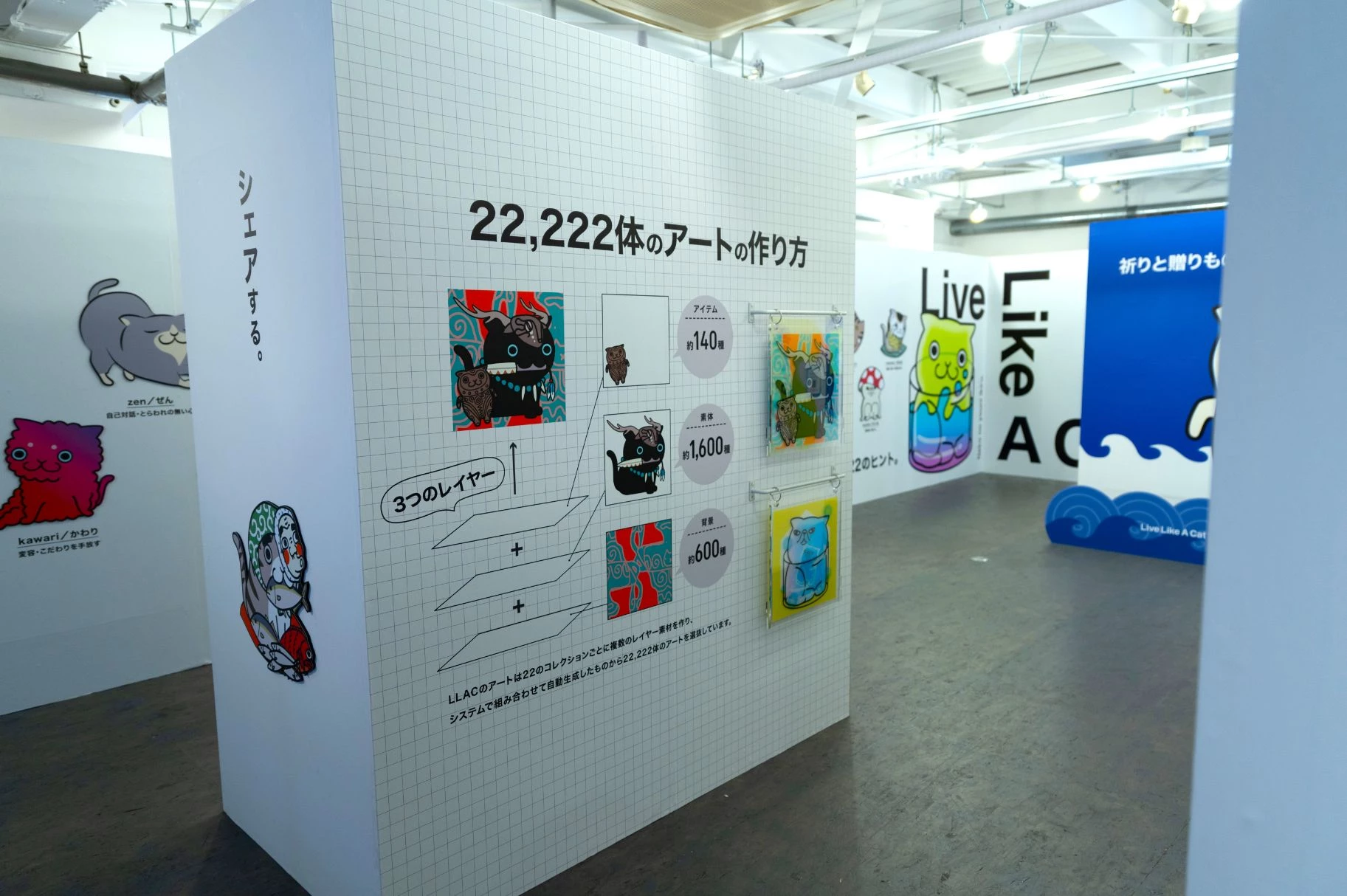 猫のように生きる。NFTアート展～Live Like A Cat～ 写真8